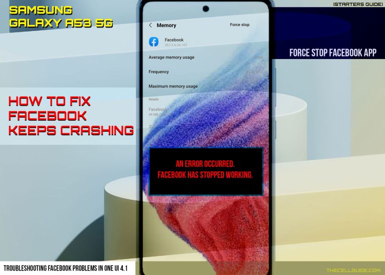 How to Fix Facebook keeps Crashing on Samsung Galaxy A53 5g
