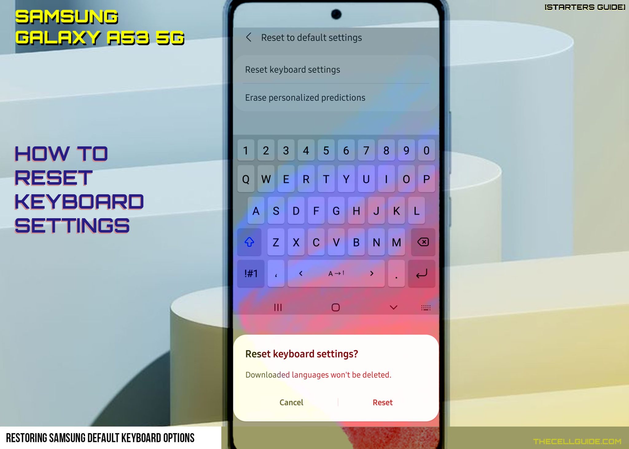 How To Reset Keyboard Settings On Samsung Galaxy A53 5g