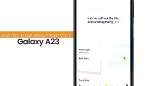 How to Customize Font on Samsung Galaxy A23 | Changing Font Size and Font Styles