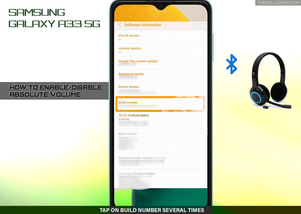 disable bt absolute volume galaxy a33 BN