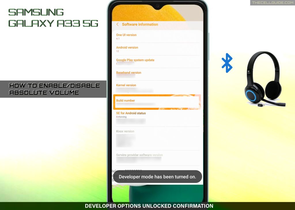 disable bt absolute volume galaxy a33 CONFIRMED