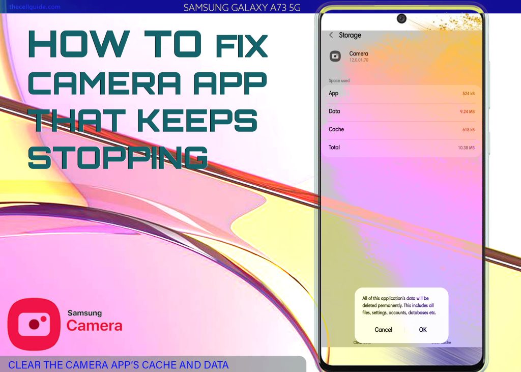 fix Galaxy A73 camera app keeps stopping CCD