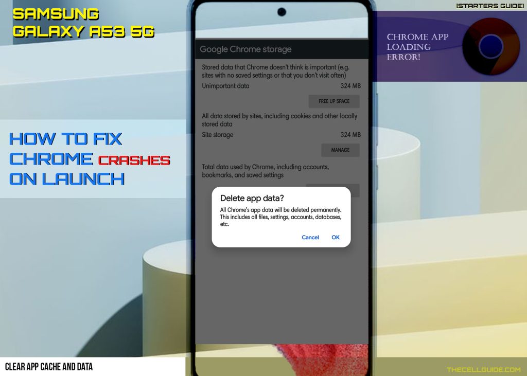 galaxy a53 chrome crashes on launch fix CCD