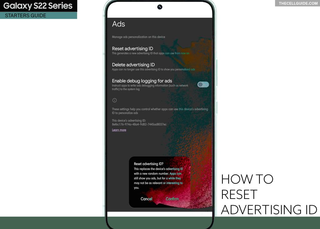 reset advertising id galaxy s22 featured