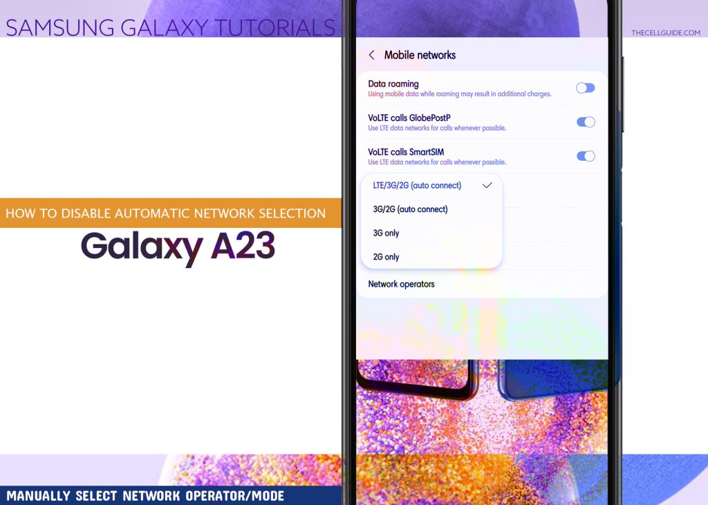 disable automatic network selection galaxy a23 featured