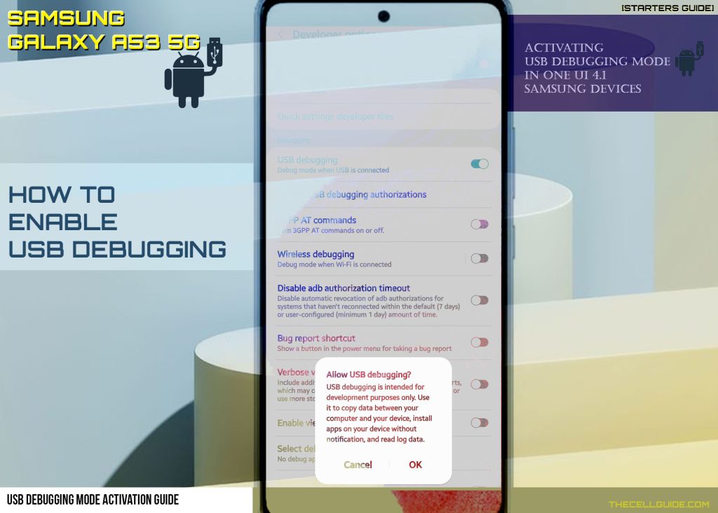 enable usb debugging galaxy a53 featured