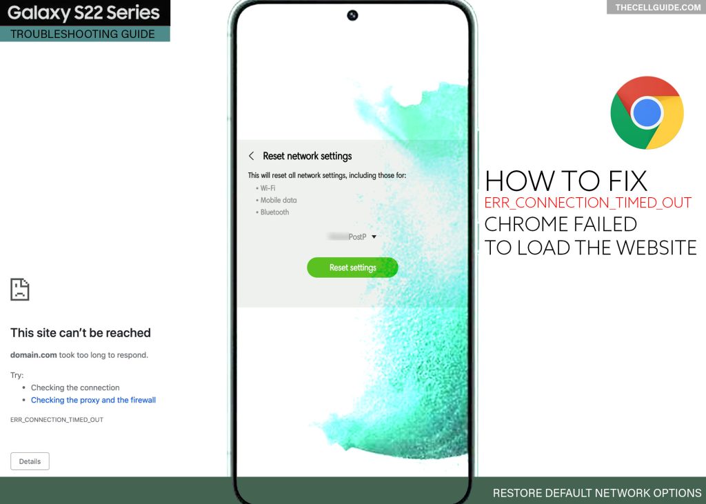 fix chrome loading error galaxy s22 RESET