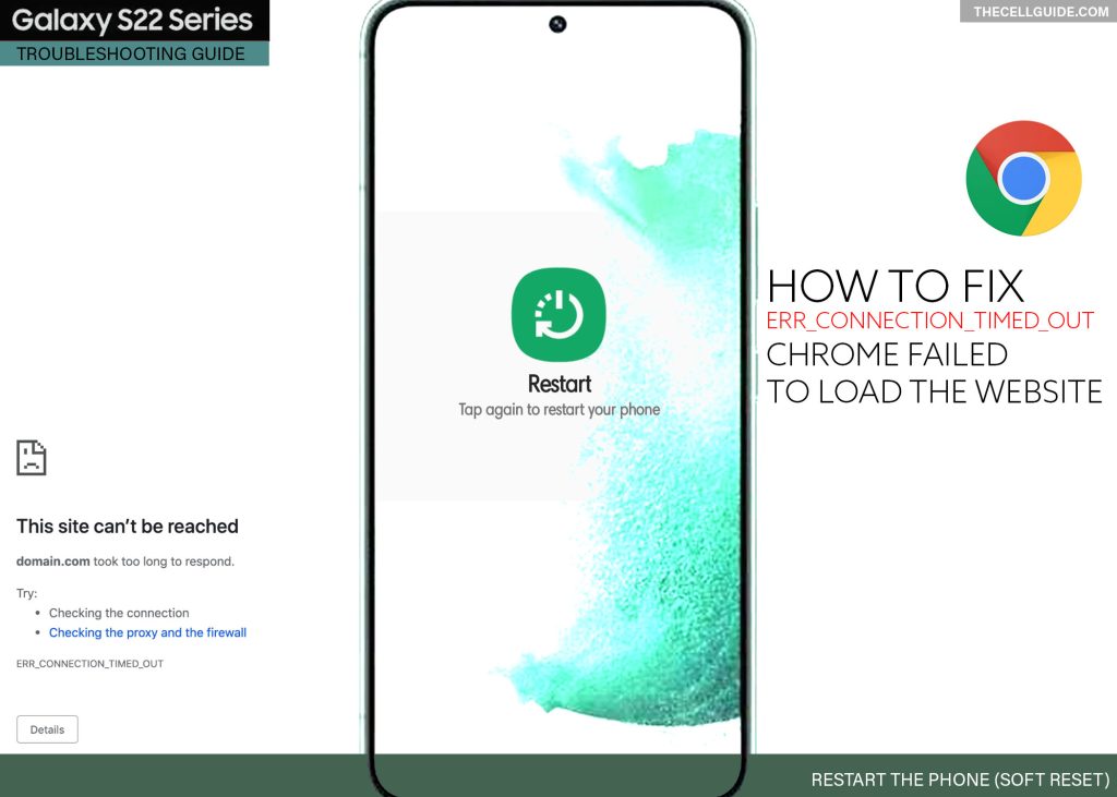 fix chrome loading error galaxy s22 RESTART