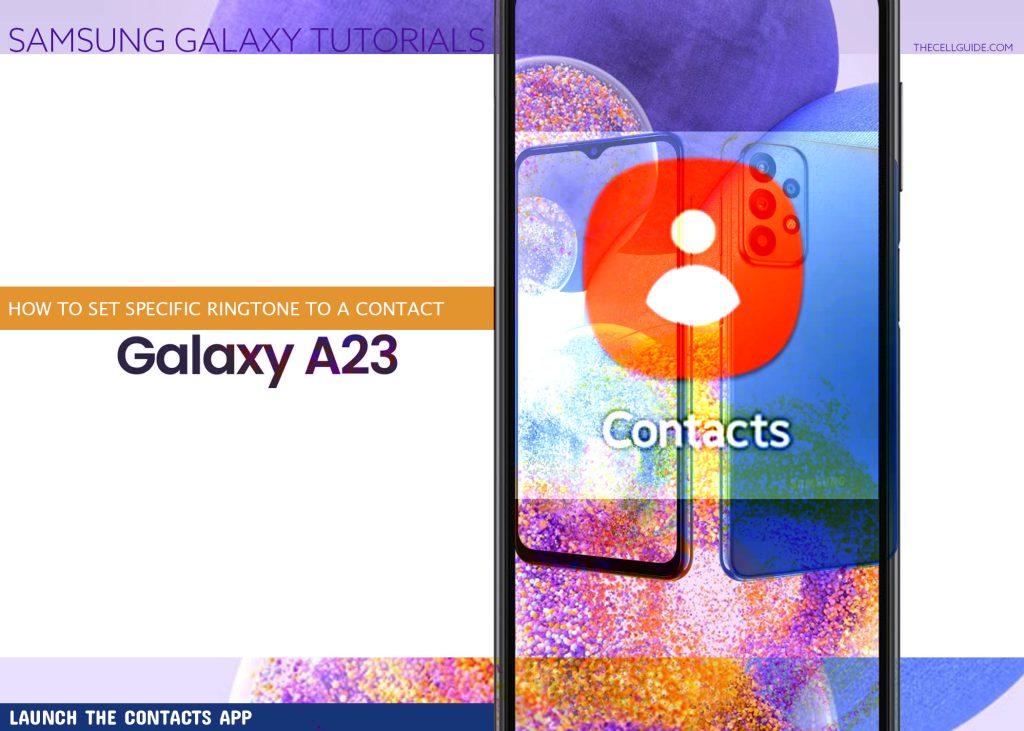 set specific ringtone to contact galaxy a23 LAUNCH APP