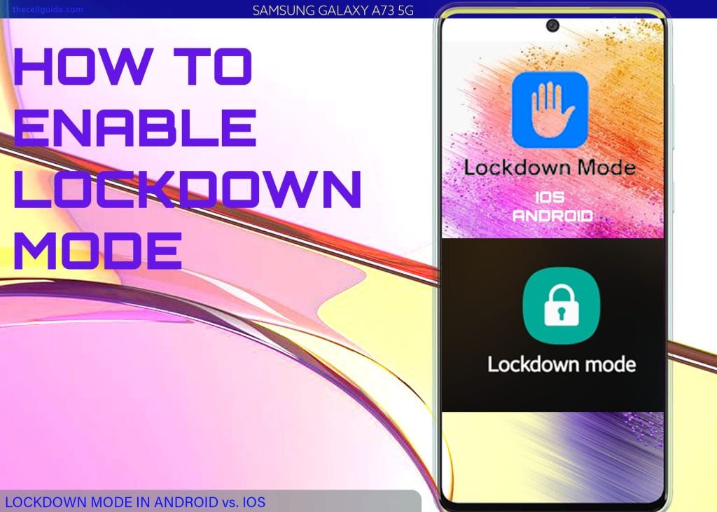 activate lockdown mode galaxy a73 LM