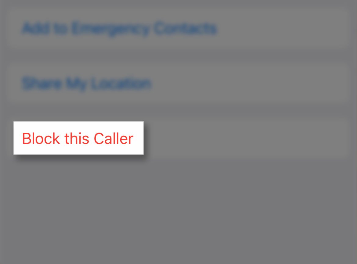 block unblock phone number iphone 4