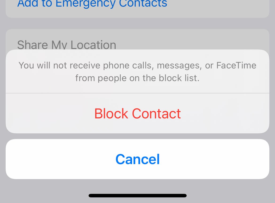block unblock phone number iphone 5