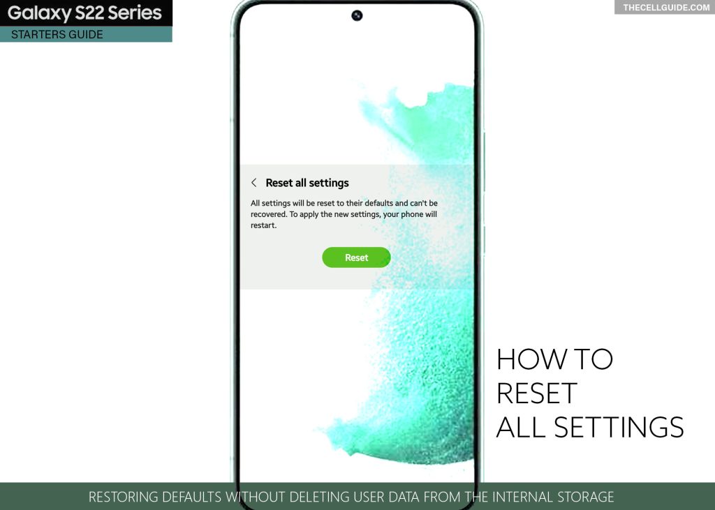 reset all settings galaxy s22 featured