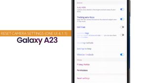 How to Restore Default Camera Settings on Galaxy A23 5g