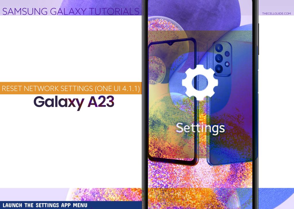 reset network settings galaxy a23 5g SETTINGS