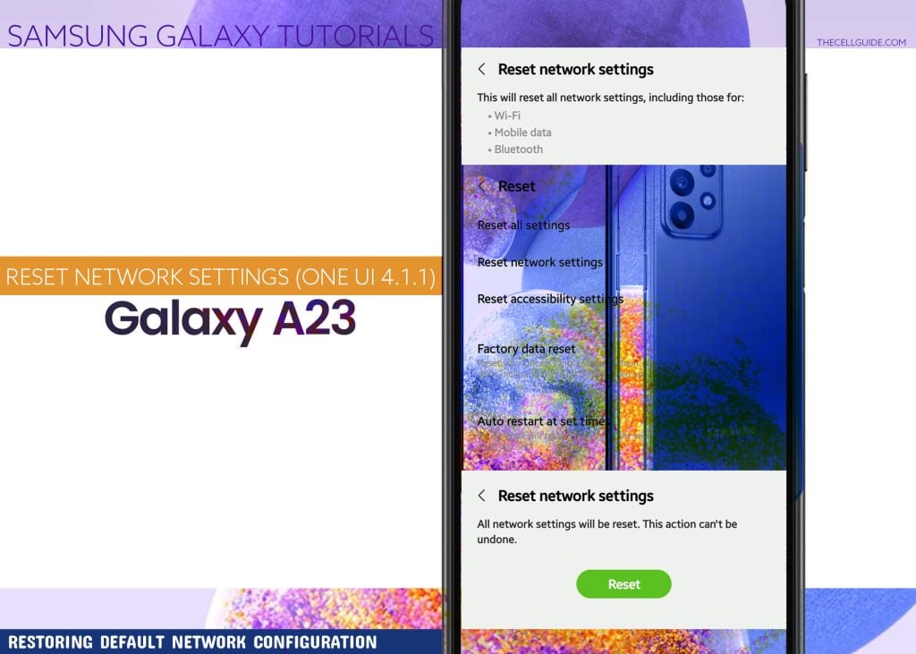 reset network settings galaxy a23 5g featured