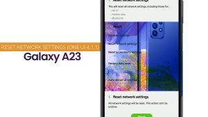 How To Reset Network Settings on Galaxy A23 5g