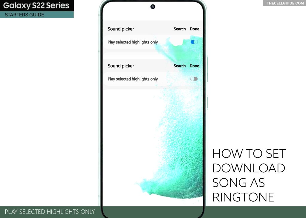 set downloaded song as ringtone galaxy s22 HIGHLIGHTS