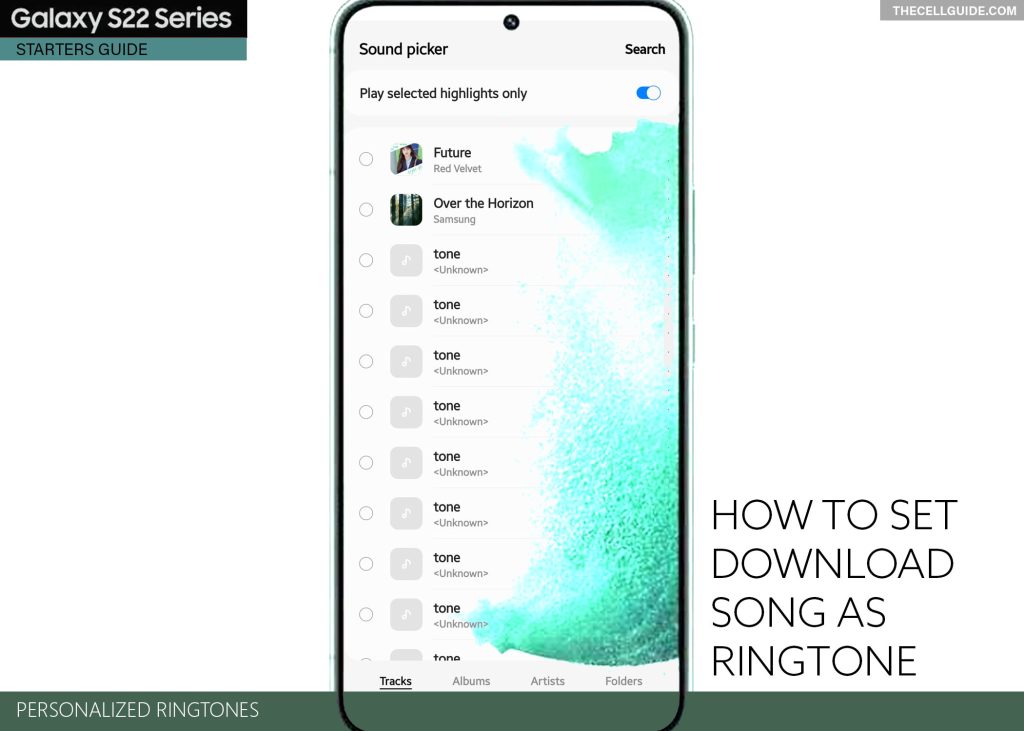 set downloaded song as ringtone galaxy s22 featured