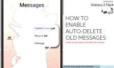 auto delete old messages galaxy z flip4 featured