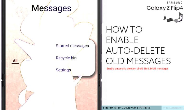 How to Enable Auto-Delete Old Messages on Galaxy Z Flip4