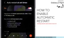 enable auto restart galaxy z flip4 featured