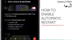 How to Enable Auto-Restart on Samsung Galaxy Z Flip4