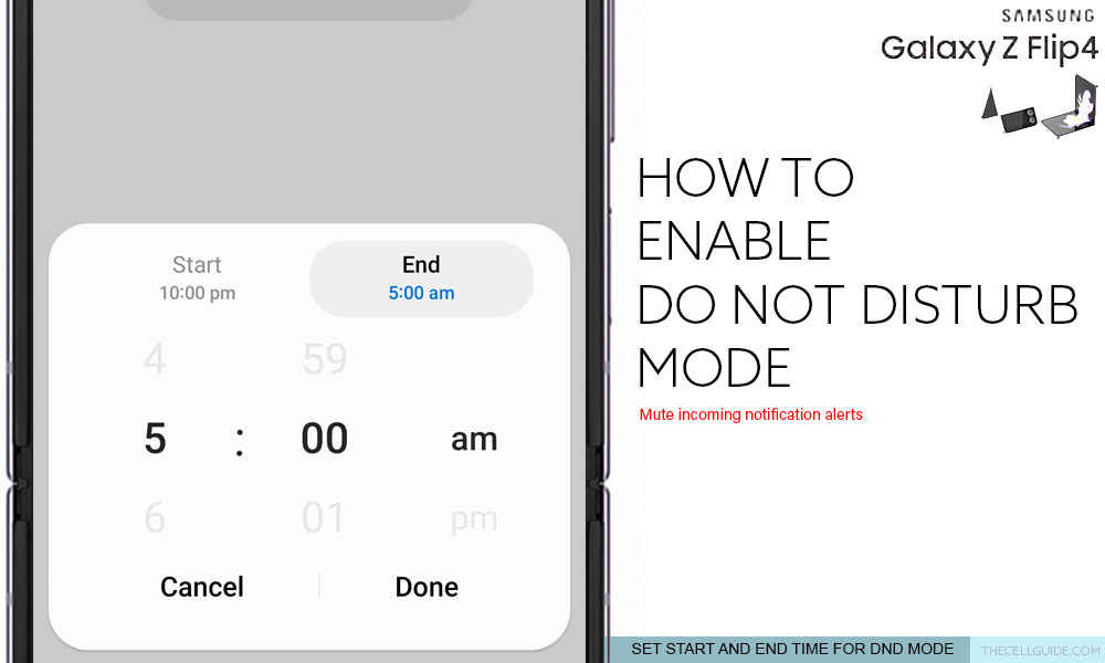 How to Enable Do Not Disturb Mode on Galaxy Z Flip4 8 enable do not disturb galaxy z flip4 TIME