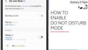 How to Enable Do Not Disturb Mode on Galaxy Z Flip4