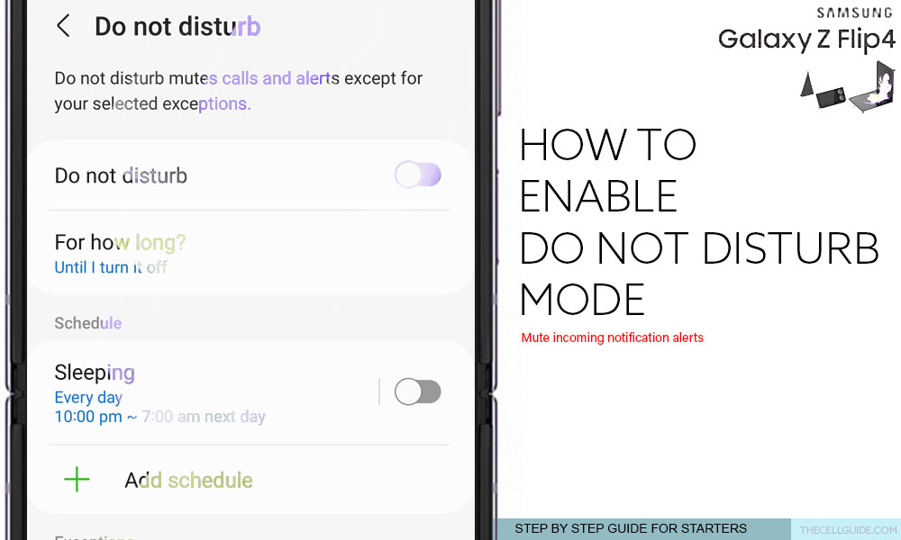 How to Enable Do Not Disturb Mode on Galaxy Z Flip4 1 enable do not disturb galaxy z flip4 featured
