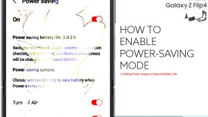 How to Enable Power Saving Mode on Galaxy Z Flip4