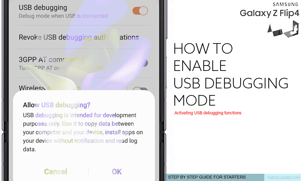 enable usb debugging galaxy z flip4 featured