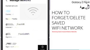 How to Delete Saved Wi-Fi Networks on Galaxy Z Flip4