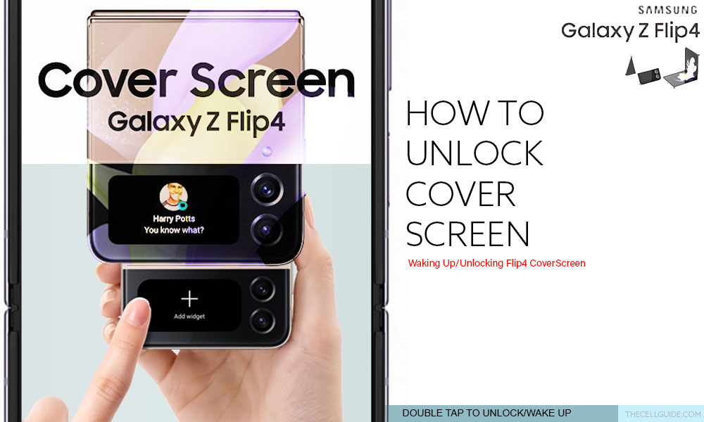 galaxy z flip4 unlock cover screen DT
