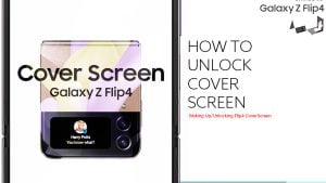 How to Use the Galaxy Z Flip4 Cover Screen Unlock Feature