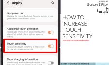 increase touch sensitivity galaxy z flip4 featured