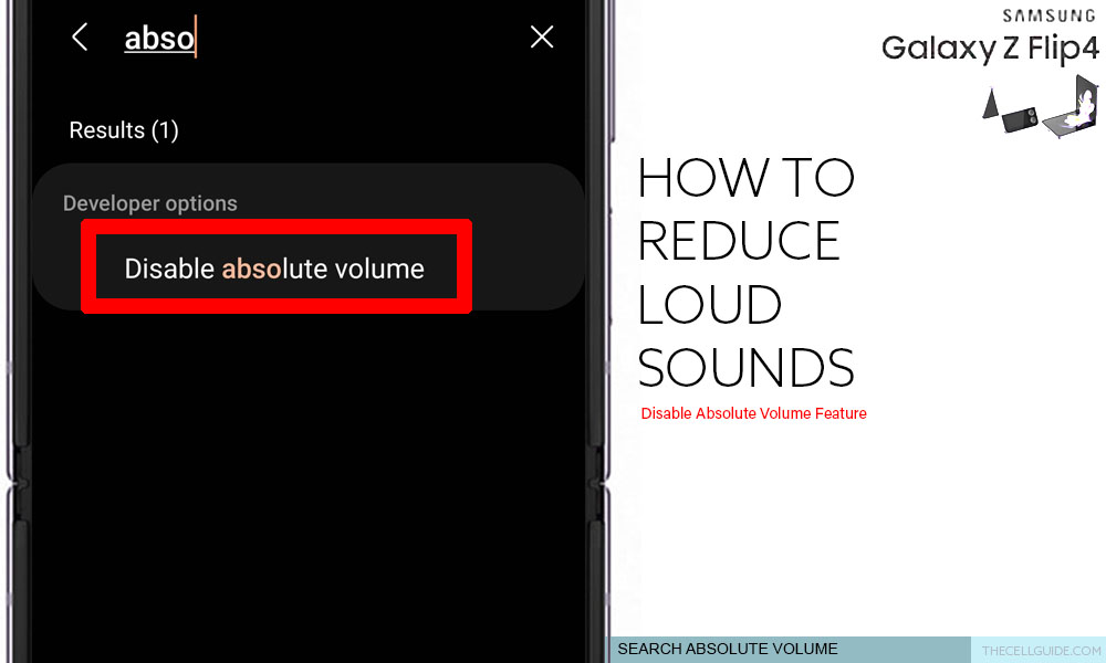 reduce loud sounds galaxy z flip4 AV