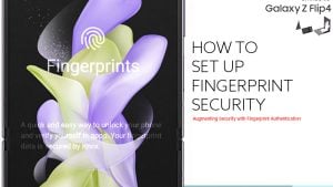 How to Set Up Fingerprint Security on Galaxy Z Flip4