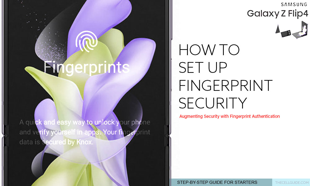 set up fingerprint security galaxy z flip4 featured