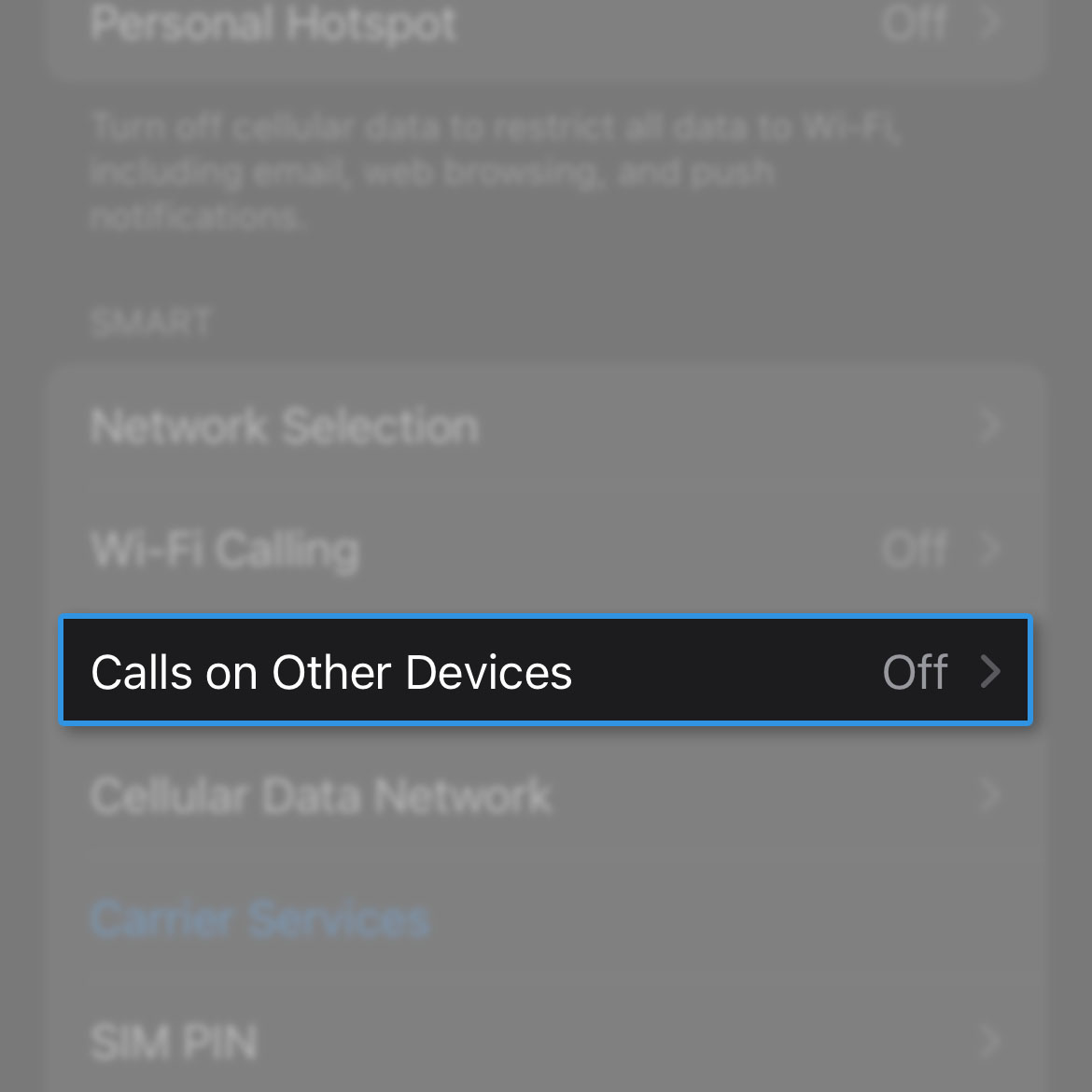allow calls on other devices ios 16 3