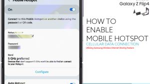How to Enable Mobile Hotspot on Samsung Galaxy Z Flip4