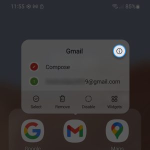galaxy s22 change email notifications 3