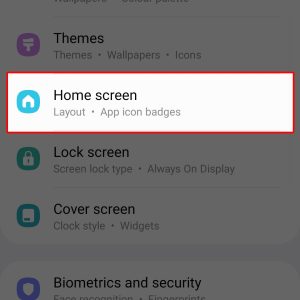 hide apps from home screen galaxy z flip4 2