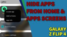 hide apps from home screen galaxy z flip4 thumbnail