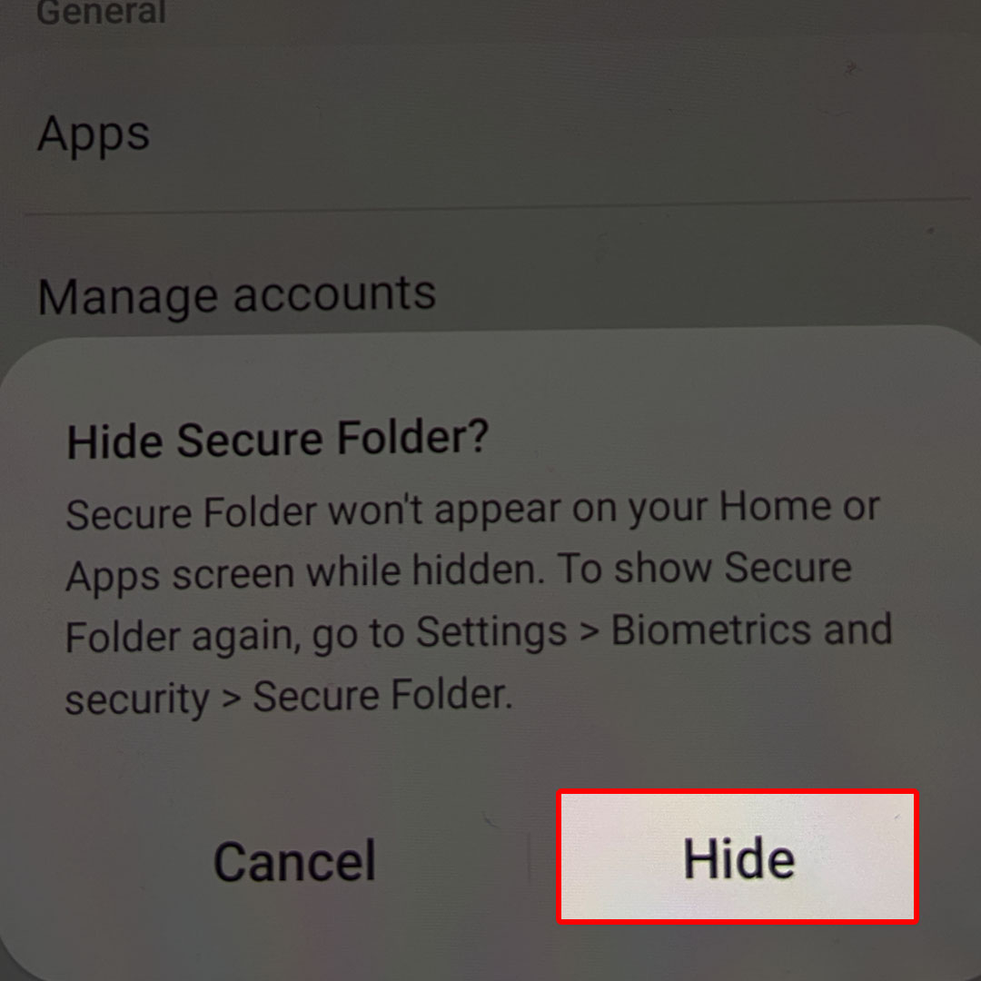 hide secure folder galaxy z flip44