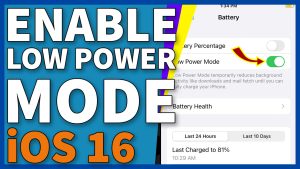 How To Enable Low Power Mode And Battery Health In iOS 16