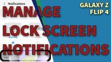 manage lock screen notifications galaxy z flip4 thumbnail