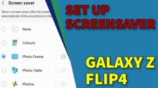 set up screen saver galaxy z flip4 thumbnail