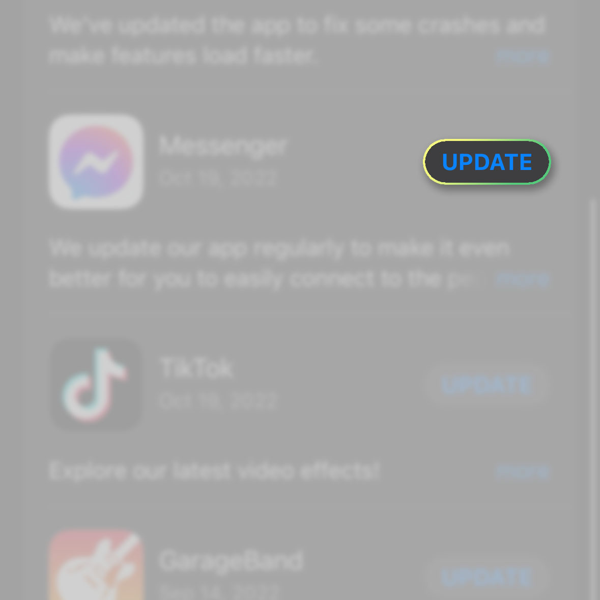 update apps iphone 14 pro 4