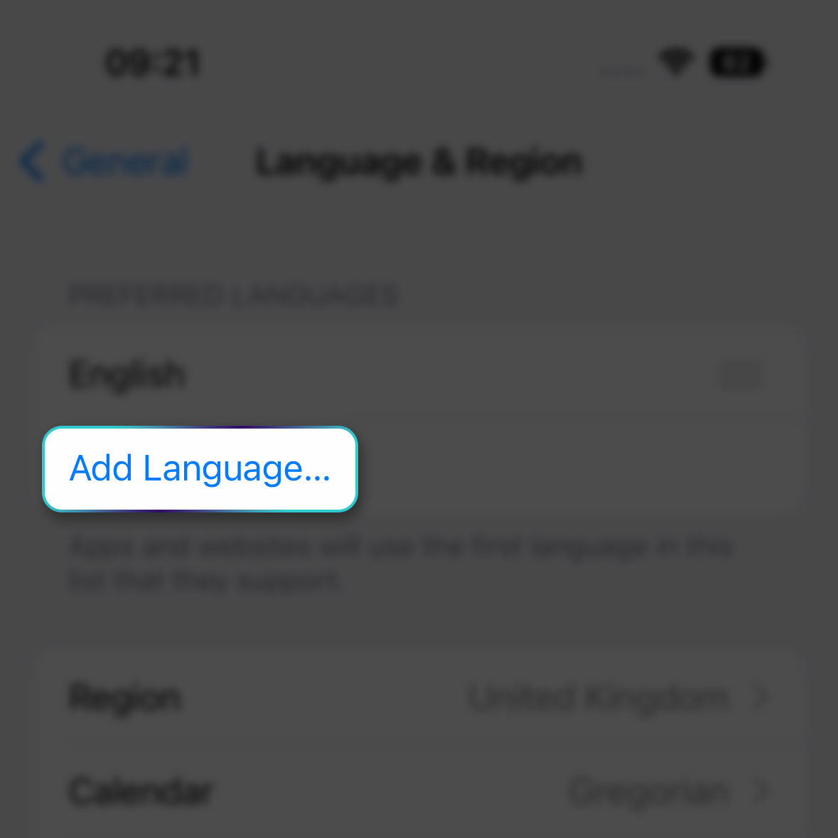 change language region iphone 14 pro 4